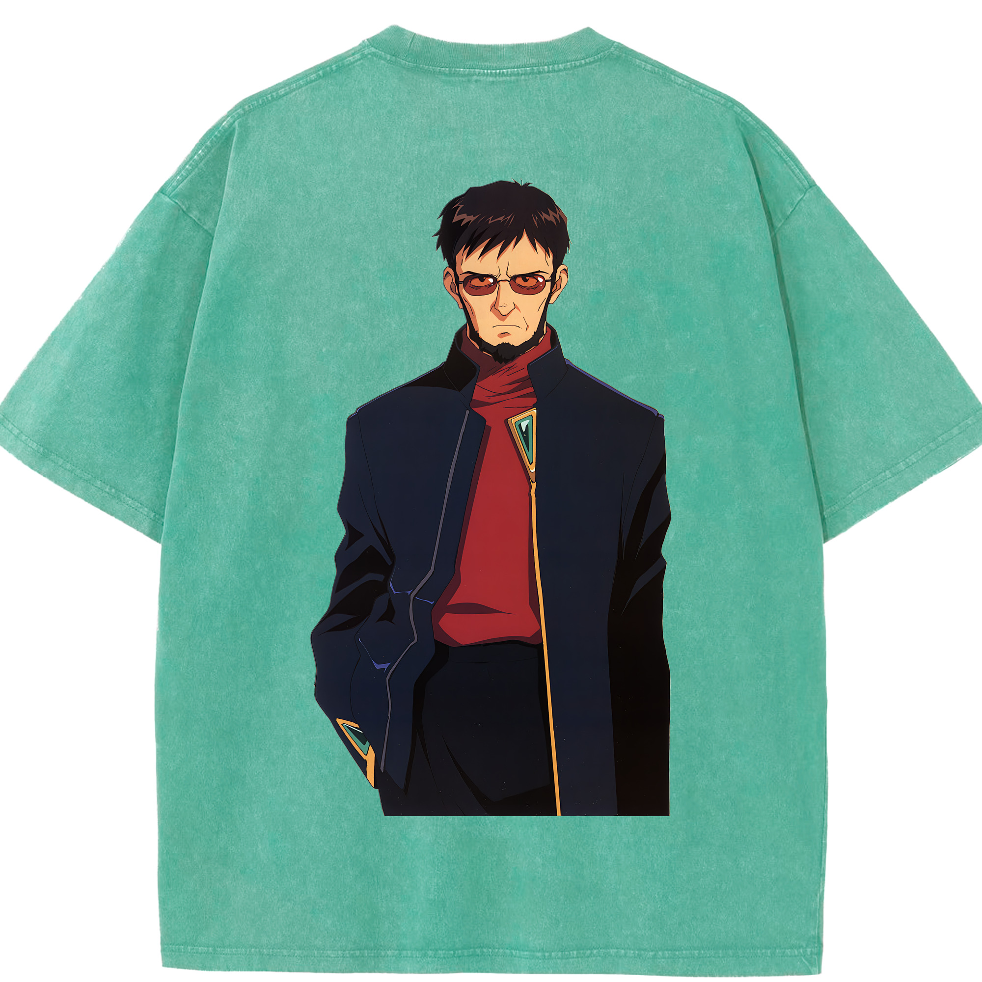 （画像用） EVA 新世紀エヴァンゲリオン 綿100% ヴィンテージ風 半袖Tシャツ（背面プリント）